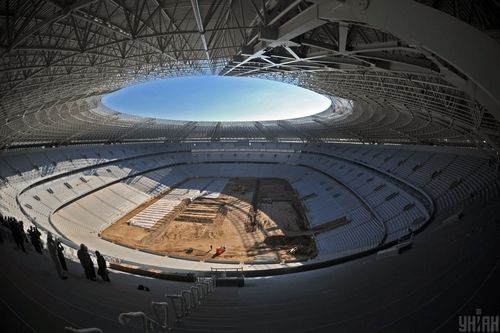 Construction of the Donbas Arena began in Donetsk.